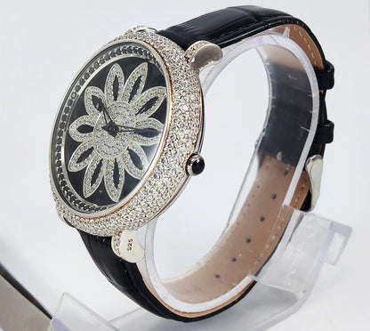 92.5 Sterling Silver BAOLISHI Quartz Watch Discover-Diamonds