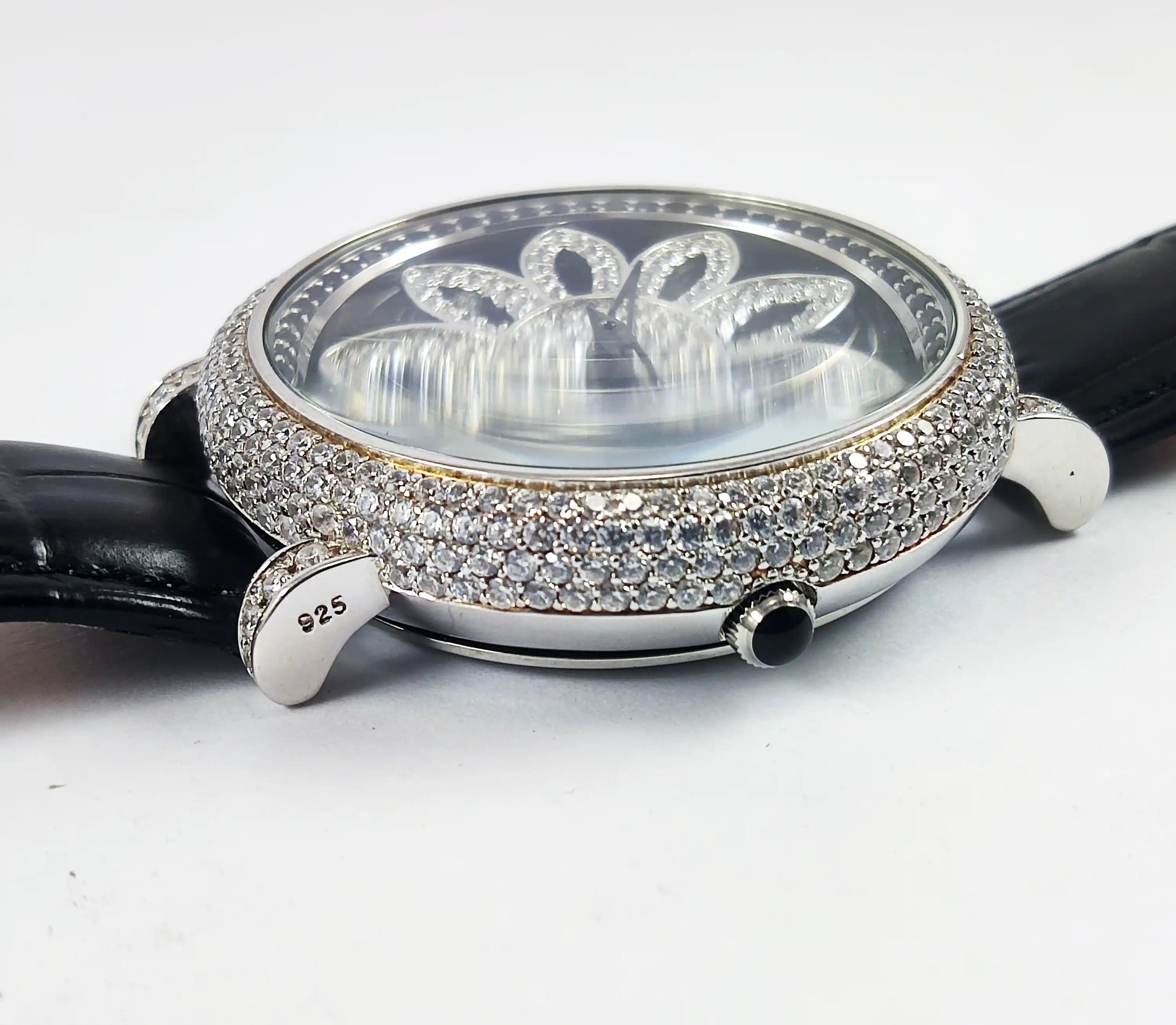 92.5 Sterling Silver BAOLISHI Quartz Watch Discover-Diamonds