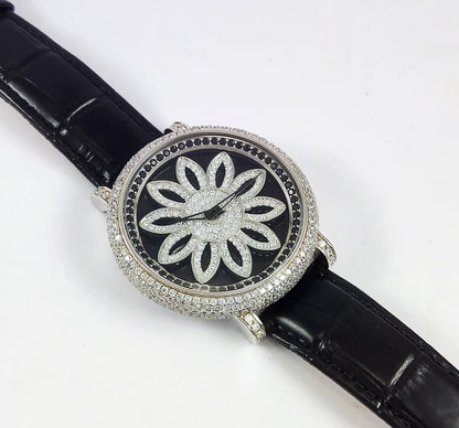 92.5 Sterling Silver BAOLISHI Quartz Watch Discover-Diamonds