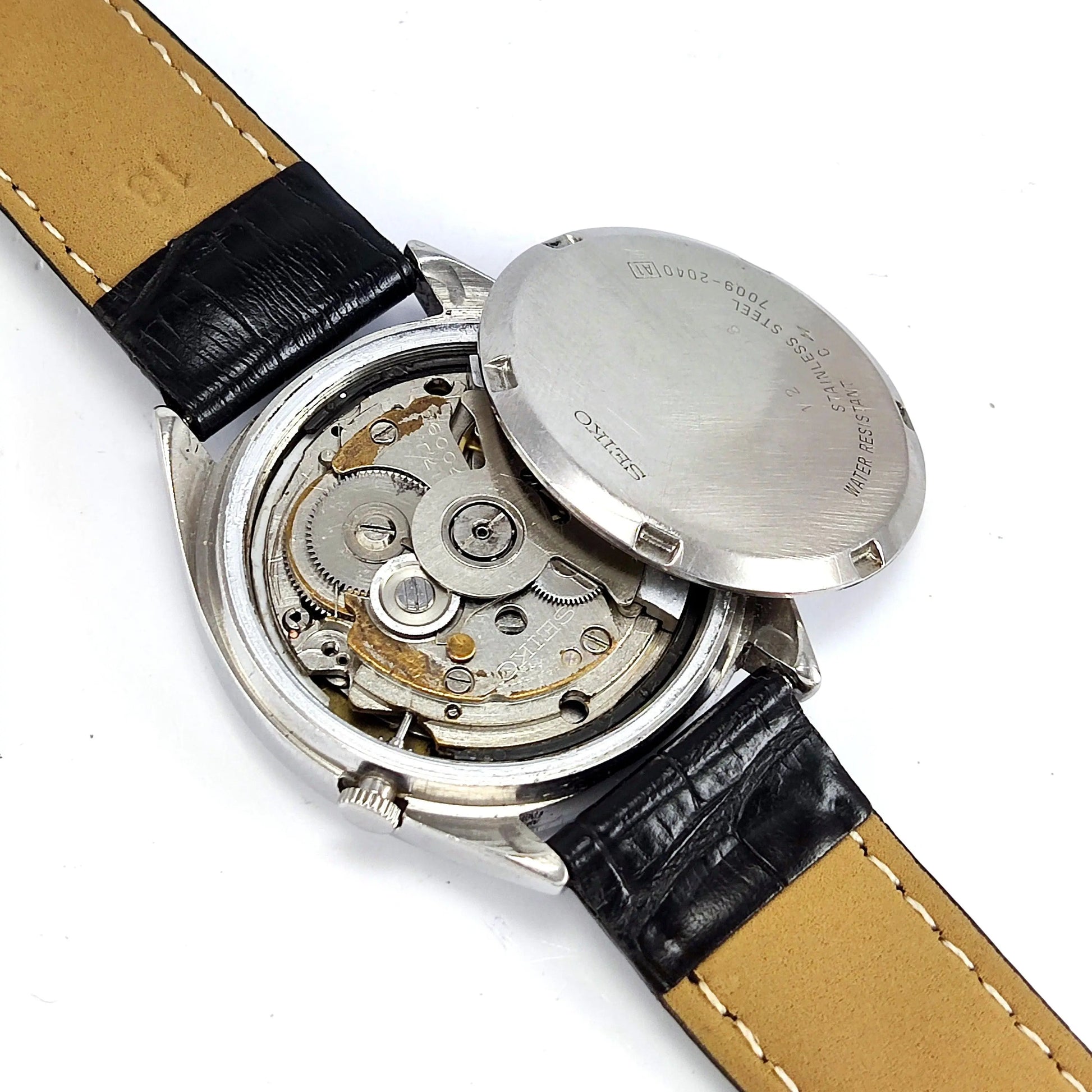Seiko 5 Automatic-7009A White Dial 17 Jewels Day Date Men's Mechanical Watch - Discover-Diamonds