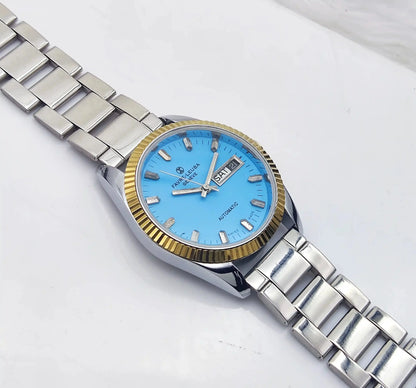 Favre Leuba Geneve Automatic 2088 Blue Dial Day Date