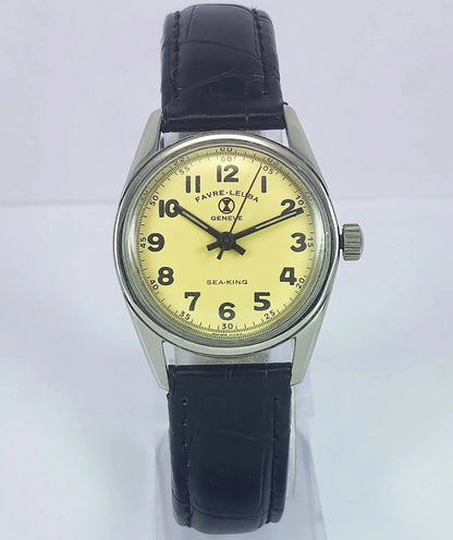 Favre Leuba Geneve Sea King Cream Dial Women's Watch 101 Discover-Diamonds