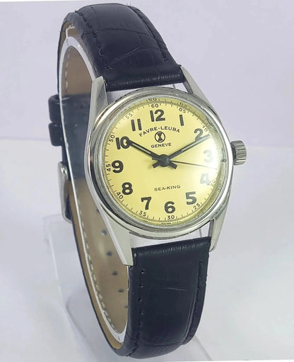 Favre Leuba Geneve Sea King Cream Dial Women's Watch 101 Discover-Diamonds