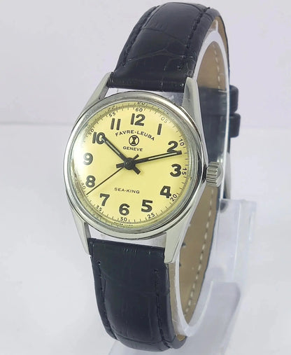 Favre Leuba Geneve Sea King Cream Dial Women's Watch 101 Discover-Diamonds