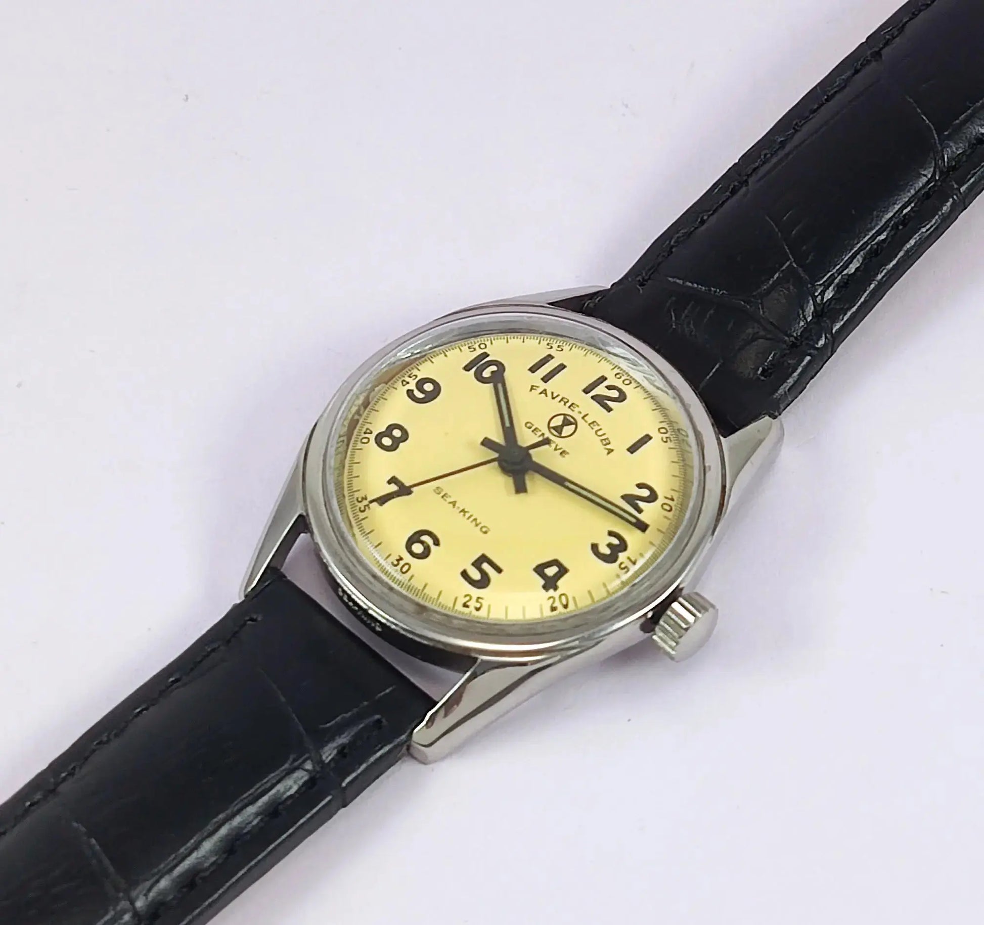 Favre Leuba Geneve Sea King Cream Dial Women's Watch 101 Discover-Diamonds