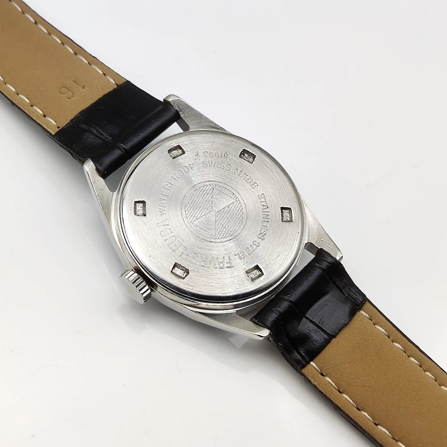 Favre Leuba Geneve Bluish Dial 17 Jewels Handwinding Watch