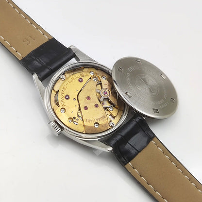 Favre Leuba Geneve Bluish Dial 17 Jewels Handwinding Watch