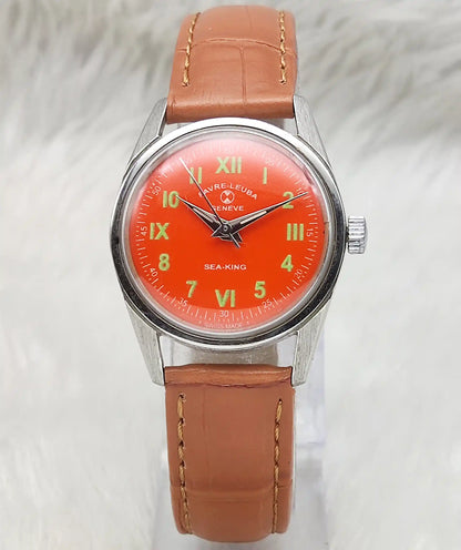 Favre Leuba Geneve Reddish Dial 17 Jewels Handwinding Watch