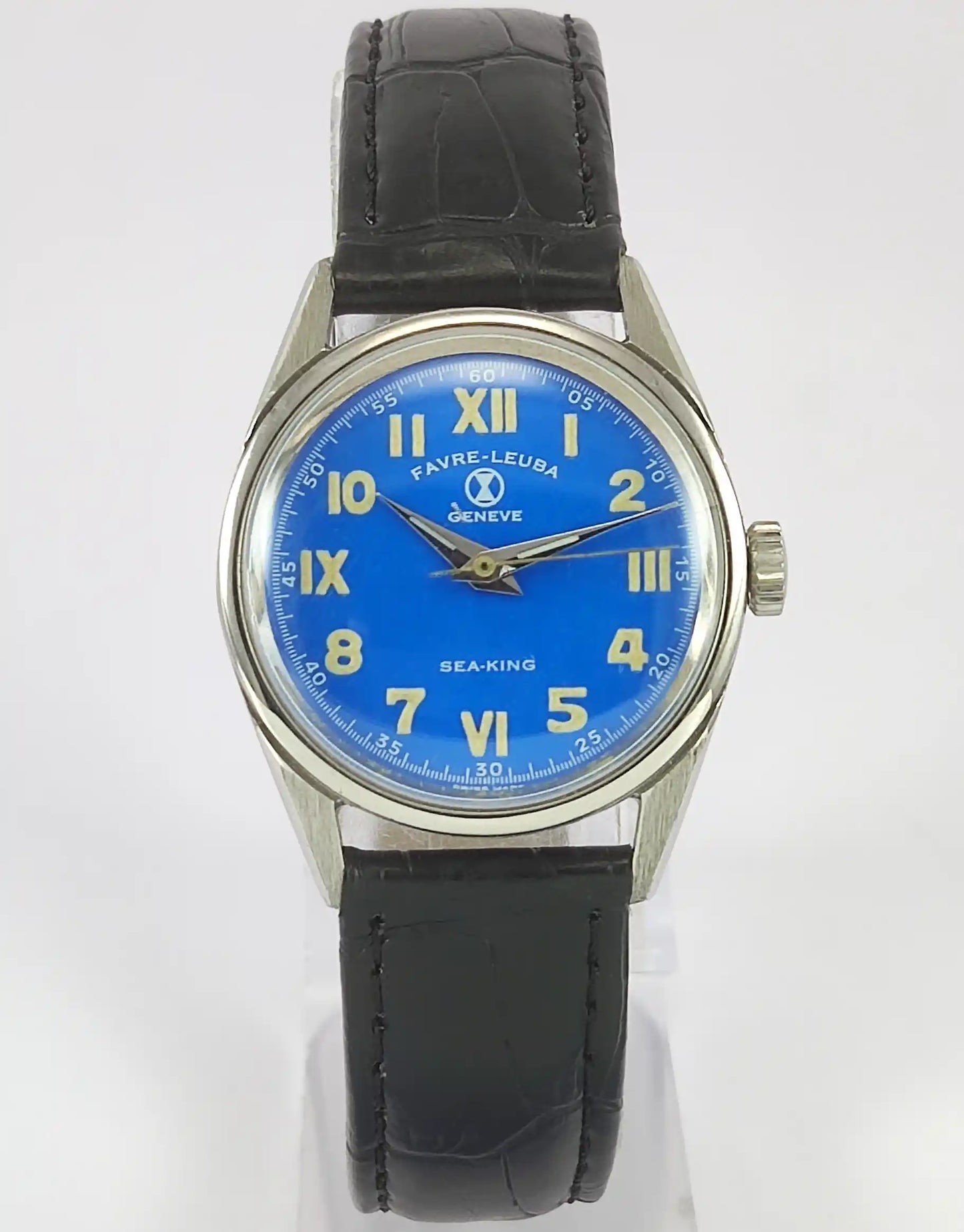 Favre Leuba Geneve Sea King Dark Blue Dial Women's Watch 101 Discover-Diamonds