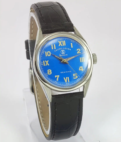 Favre Leuba Geneve Sea King Dark Blue Dial Women's Watch 101 Discover-Diamonds