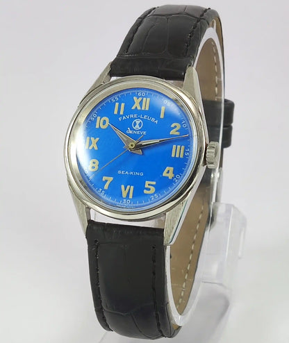 Favre Leuba Geneve Sea King Dark Blue Dial Women's Watch 101 Discover-Diamonds