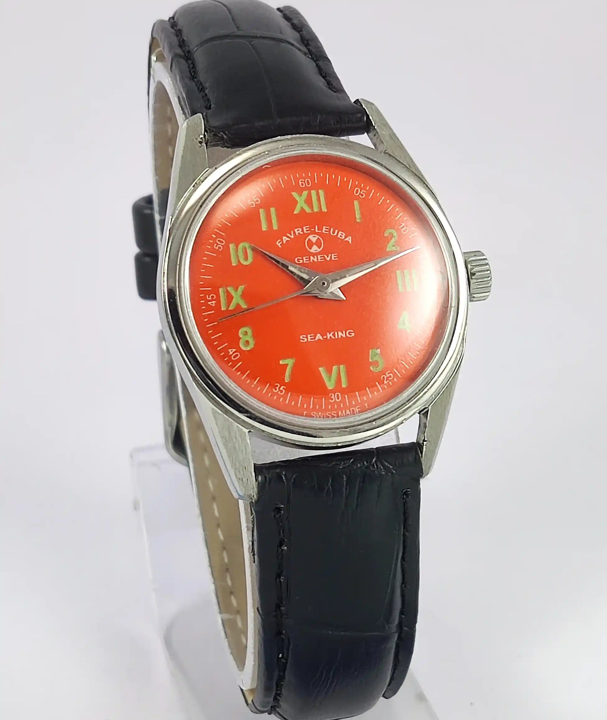 Favre Leuba Geneve Sea King Dark Orange Dial Women's Watch 101 Discover-Diamonds