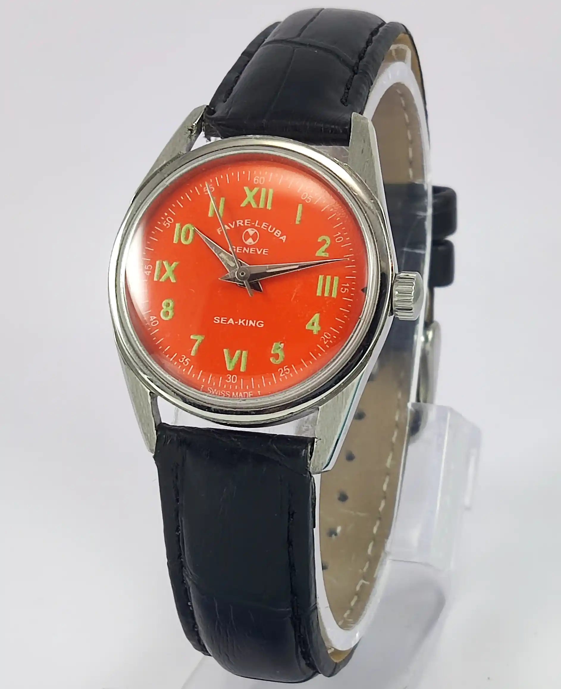 Favre Leuba Geneve Sea King Dark Orange Dial Women's Watch 101 Discover-Diamonds