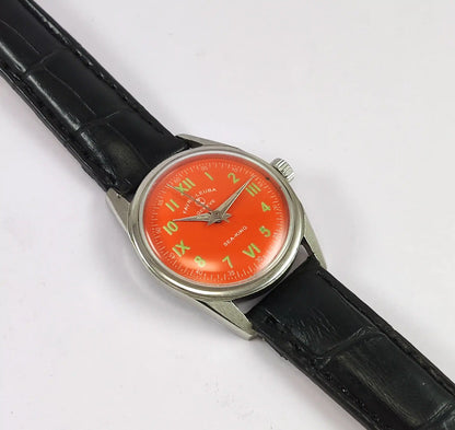 Favre Leuba Geneve Sea King Dark Orange Dial Women's Watch 101 Discover-Diamonds