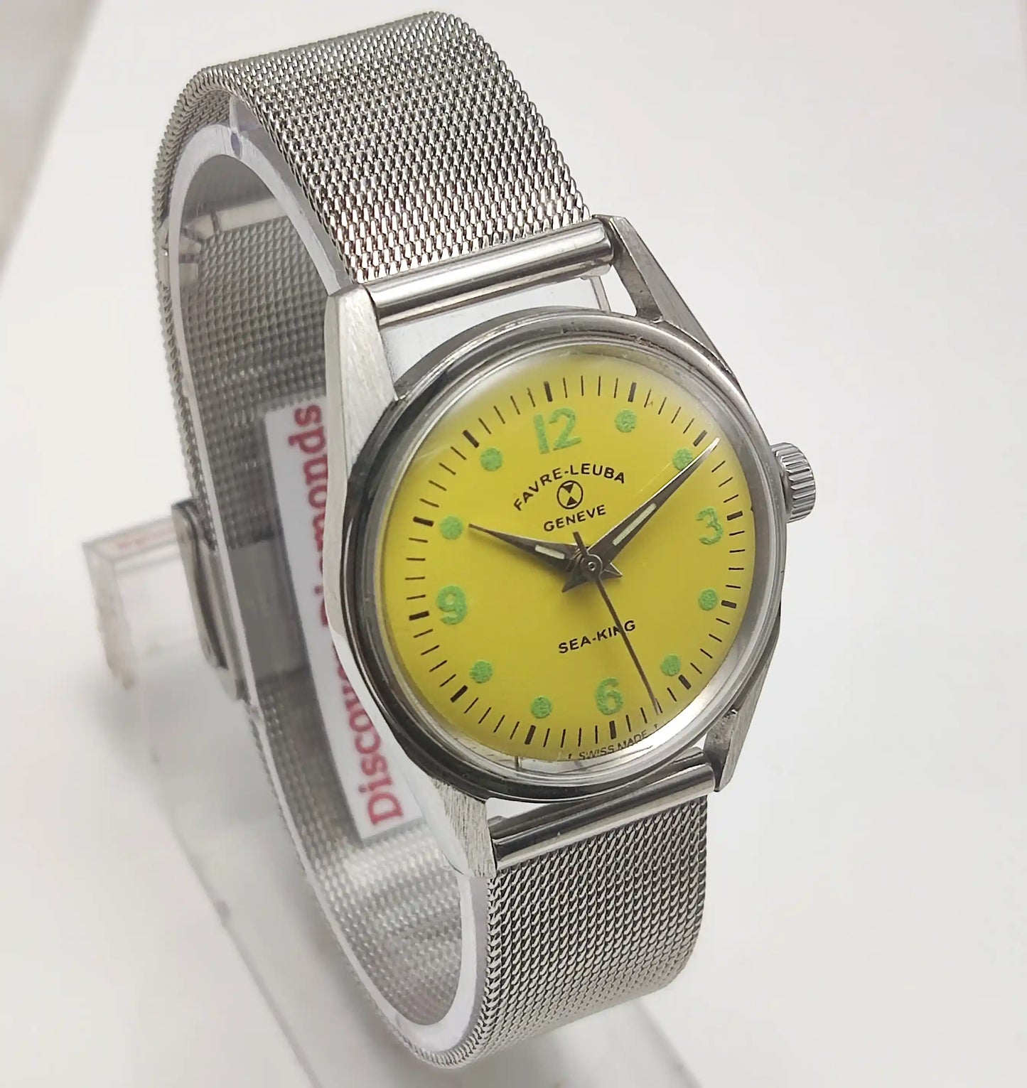 Favre Leuba Geneve Seaking Lemon Dial English Indices