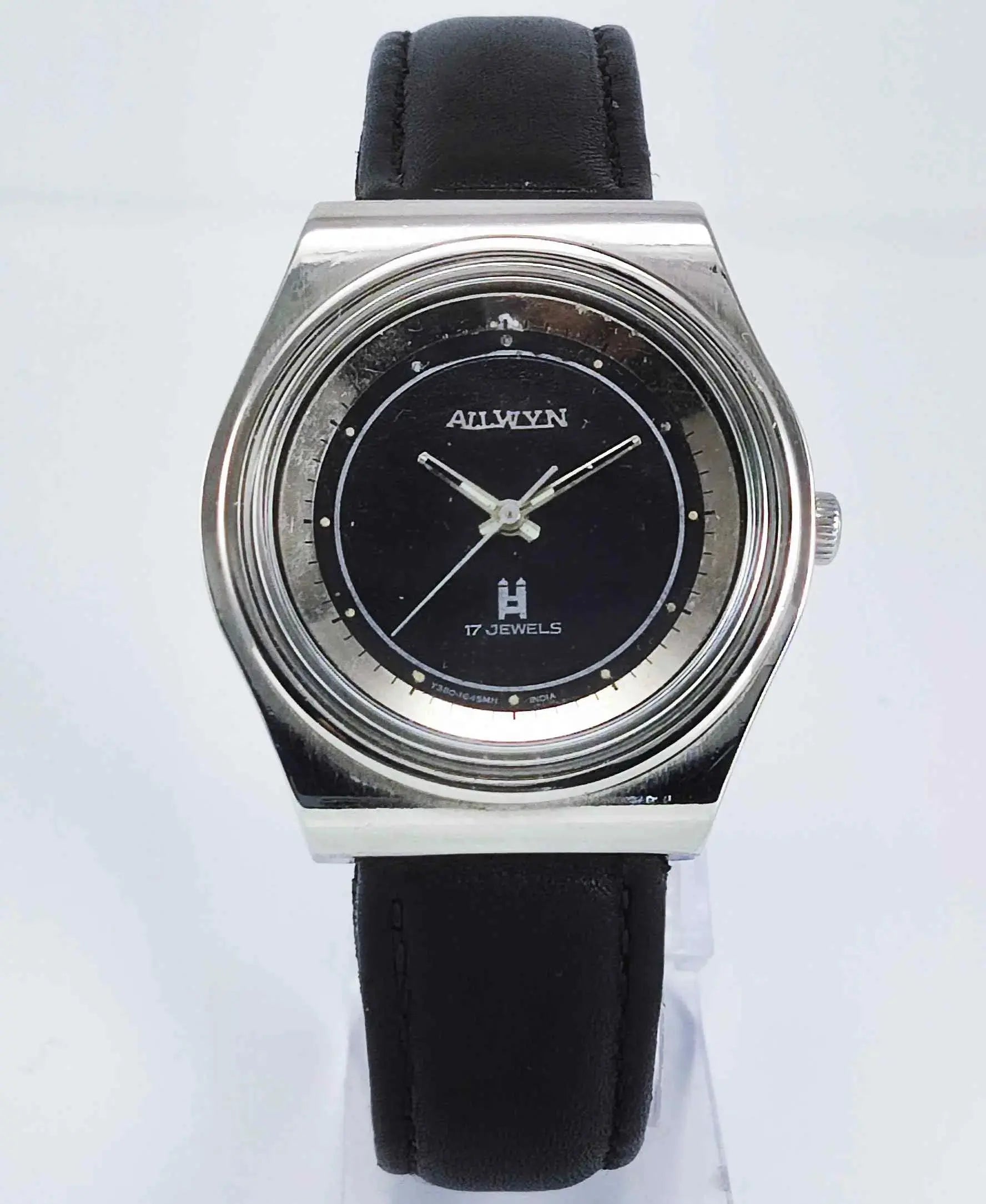 Genuine Allwyn Black Dial 17 Jewels India Made Men's Watch - Discover-Diamonds