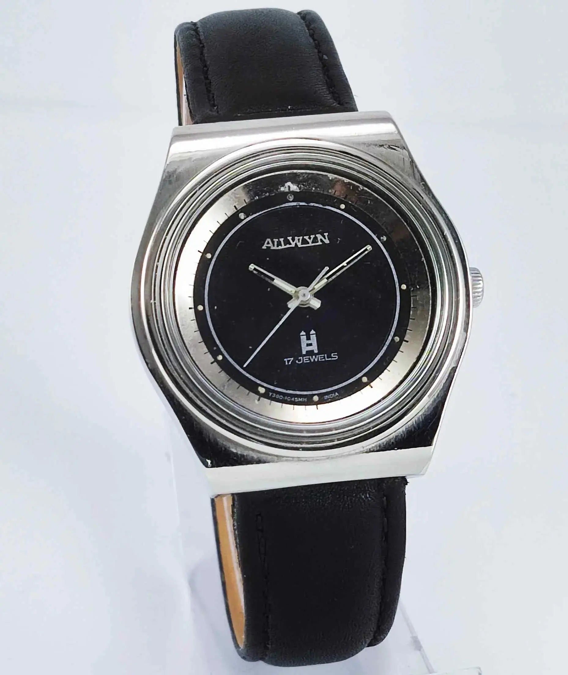 Genuine Allwyn Black Dial 17 Jewels India Made Men's Watch - Discover-Diamonds