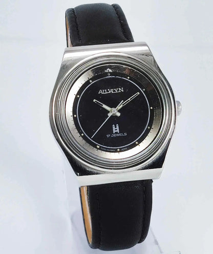Genuine Allwyn Black Dial 17 Jewels India Made Men's Watch - Discover-Diamonds