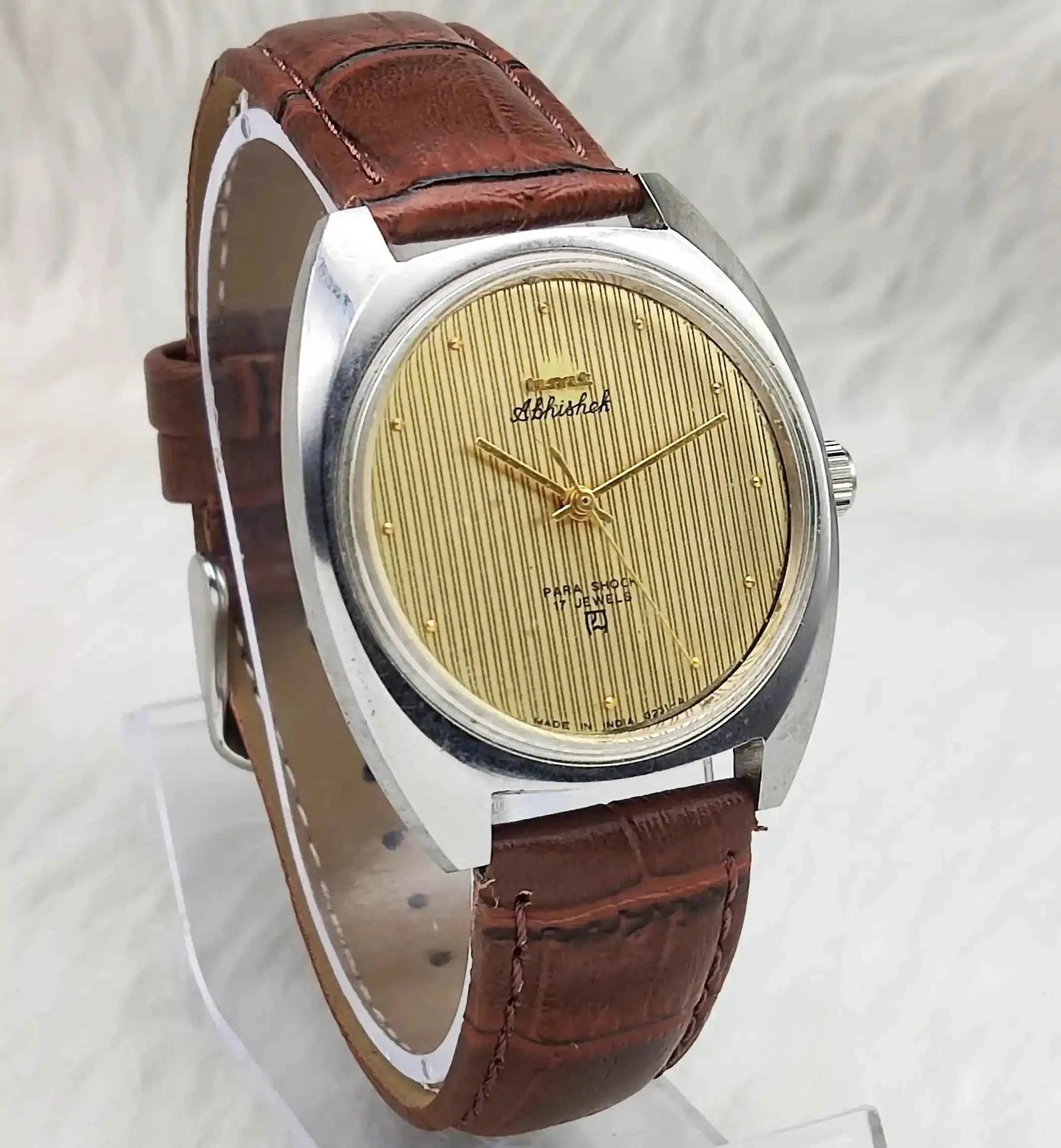 HMT Abhishek 0231 Handwinding Golden Dial Men's Watch