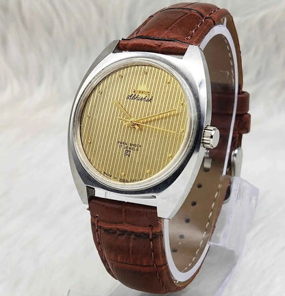 HMT Abhishek 0231 Handwinding Golden Dial Men's Watch