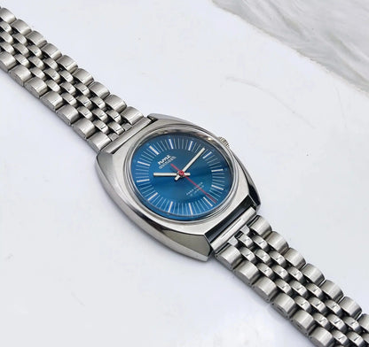 HMT Avinash Handwinding Para Shock 17 Jewels Blue Dial 0231 Discover-Diamonds Physical