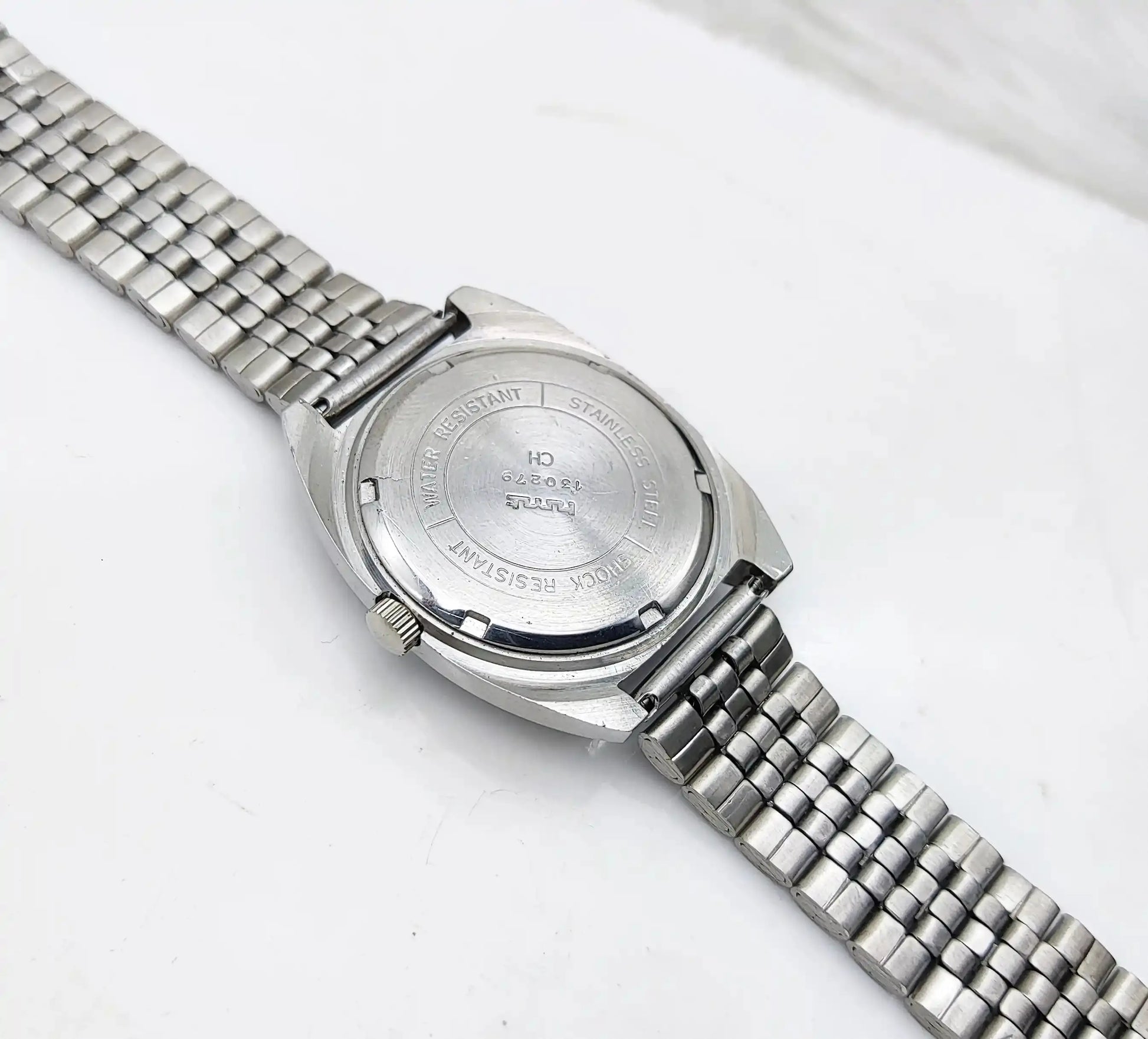 HMT Avinash Handwinding Para Shock 17 Jewels Blue Dial 0231 Discover-Diamonds Physical