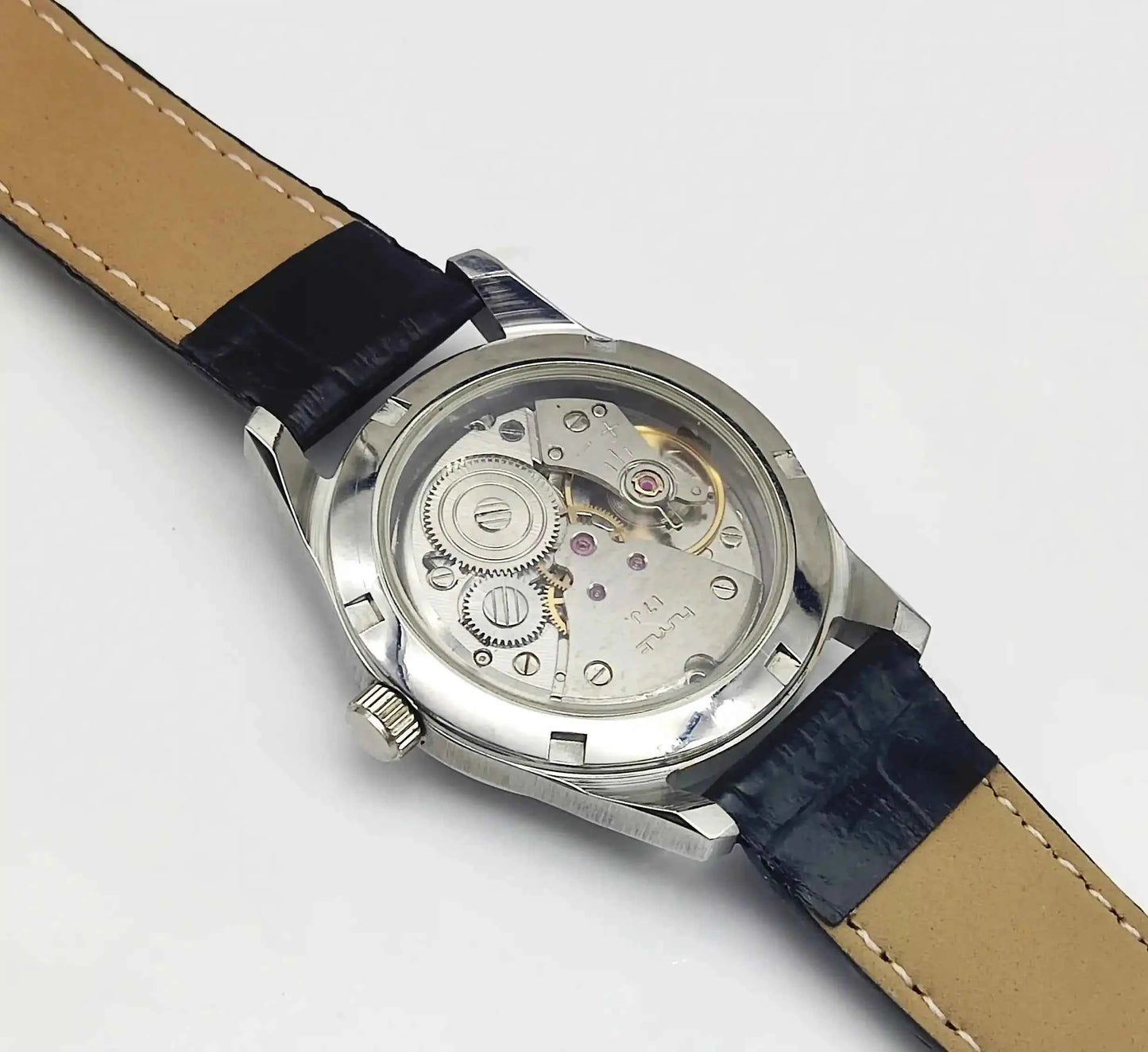 HMT Chinar English Numerals Indices Purple Dial 17 Jewels Handwinding