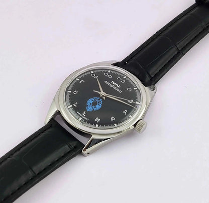 HMT Gandaberunda Kannada Numerals Black Dial 17 Jewels Handwinding Men's Watch 0231 Discover-Diamonds