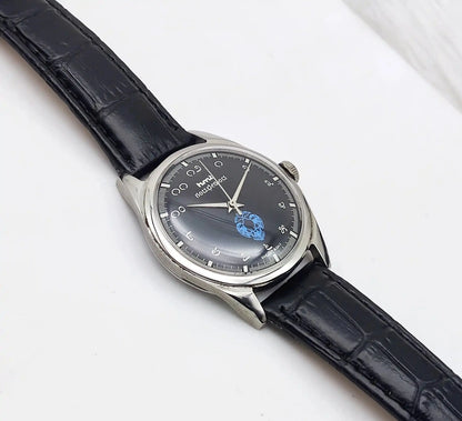 HMT Gandaberunda Kannada Numerals Black Dial 17 Jewels Handwinding Watch Discover-Diamonds Physical