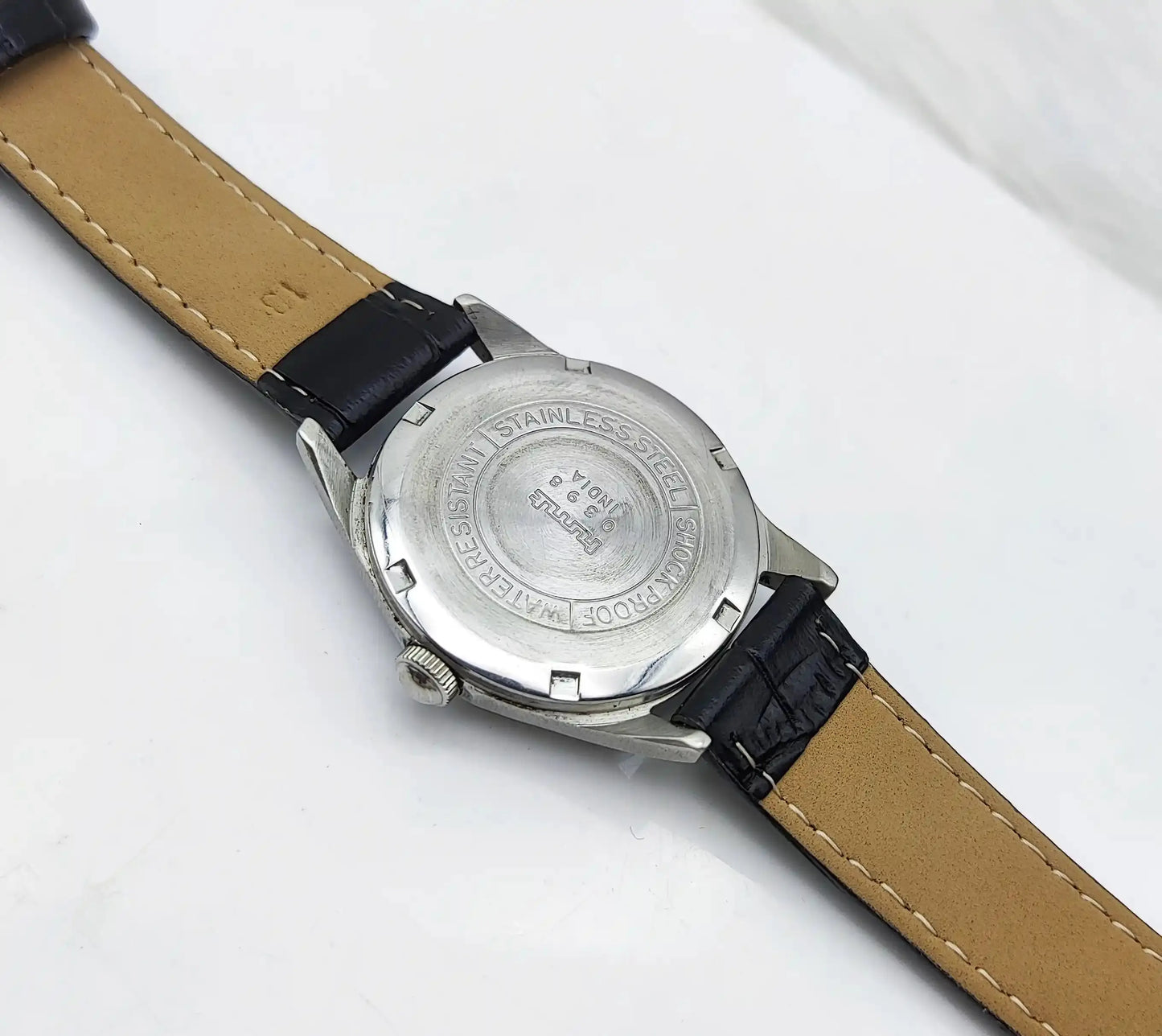 HMT Gandaberunda Kannada Numerals Black Dial 17 Jewels Handwinding Watch Discover-Diamonds Physical