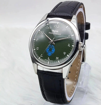 HMT Gandaberunda Kannada Numerals Green Dial 17 Jewels Handwinding Discover-Diamonds Physical