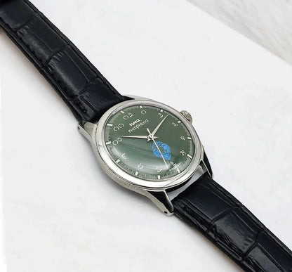 HMT Gandaberunda Kannada Numerals Green Dial 17 Jewels Handwinding Discover-Diamonds Physical