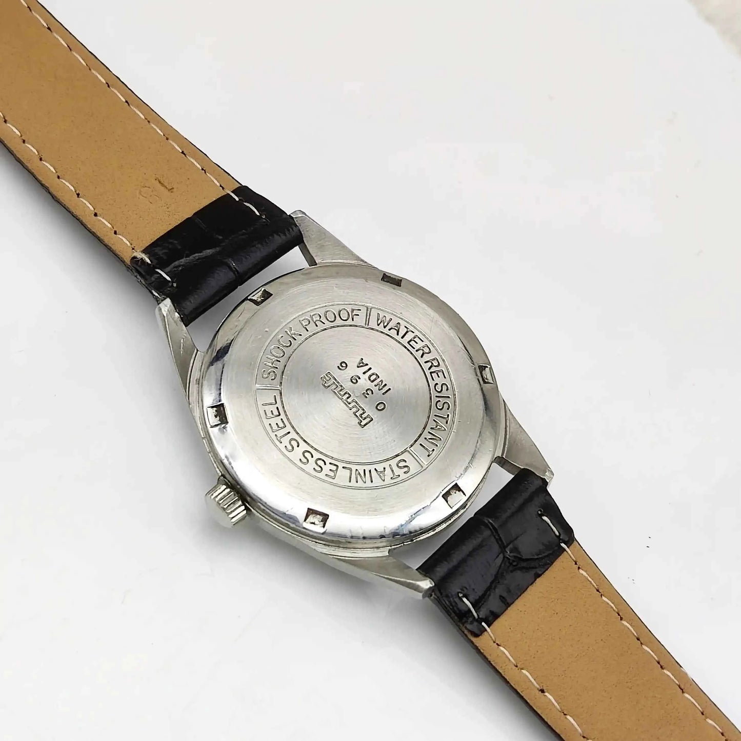 HMT Gandaberunda Kannada Numerals Green Dial 17 Jewels Handwinding Men's Watch 0231