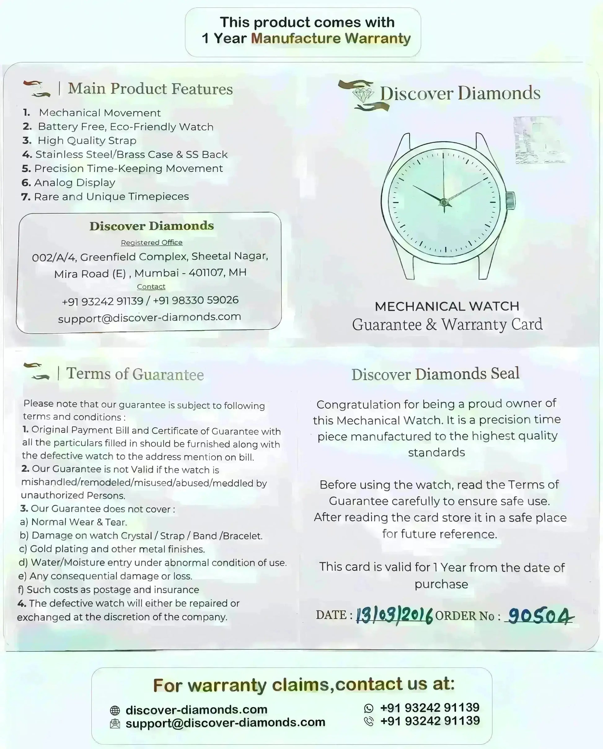 HMT Tamil Ocean Blue Dial Para Shock 17 Jewels Handwinding - Discover-Diamonds