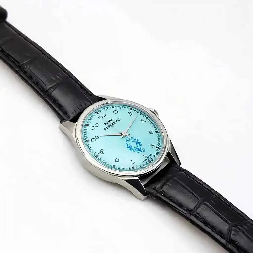 HMT Gandaberunda Kannada Numerals Turquoise Dial 17 Jewels Watch