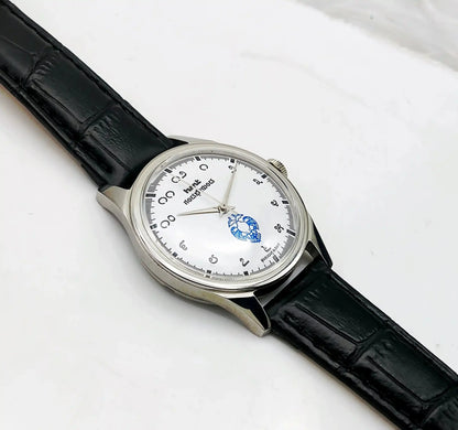 HMT Gandaberunda Kannada Numerals White Dial Para Shock 17 Jewels