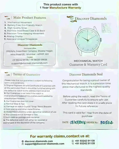 HMT Gandaberunda Kannada Numerals Turquoise Dial 17 Jewels Handwinding Men's Watch 0231 - Discover-Diamonds