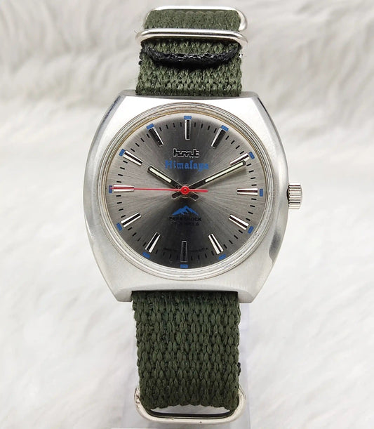 HMT Himalaya 17 Jewels Gray Dial Handwinding Watch 0231 Discover-Diamonds Physical