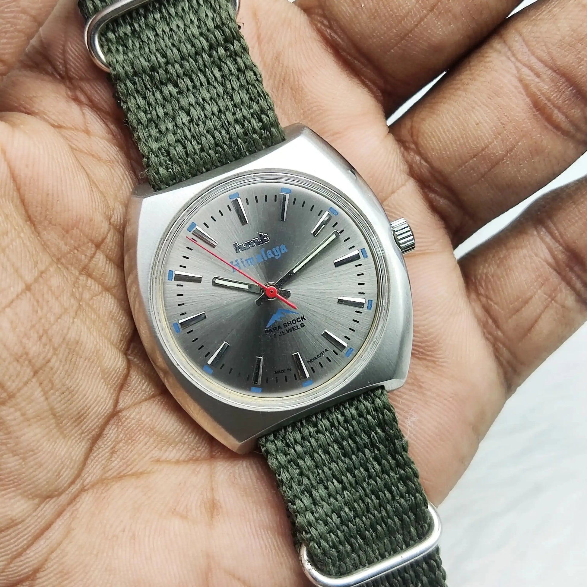 HMT Himalaya 17 Jewels Gray Dial Handwinding Watch 0231
