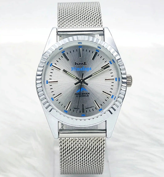 HMT Himalaya 17 Jewels Mechanical Handwinding Silver Dial
