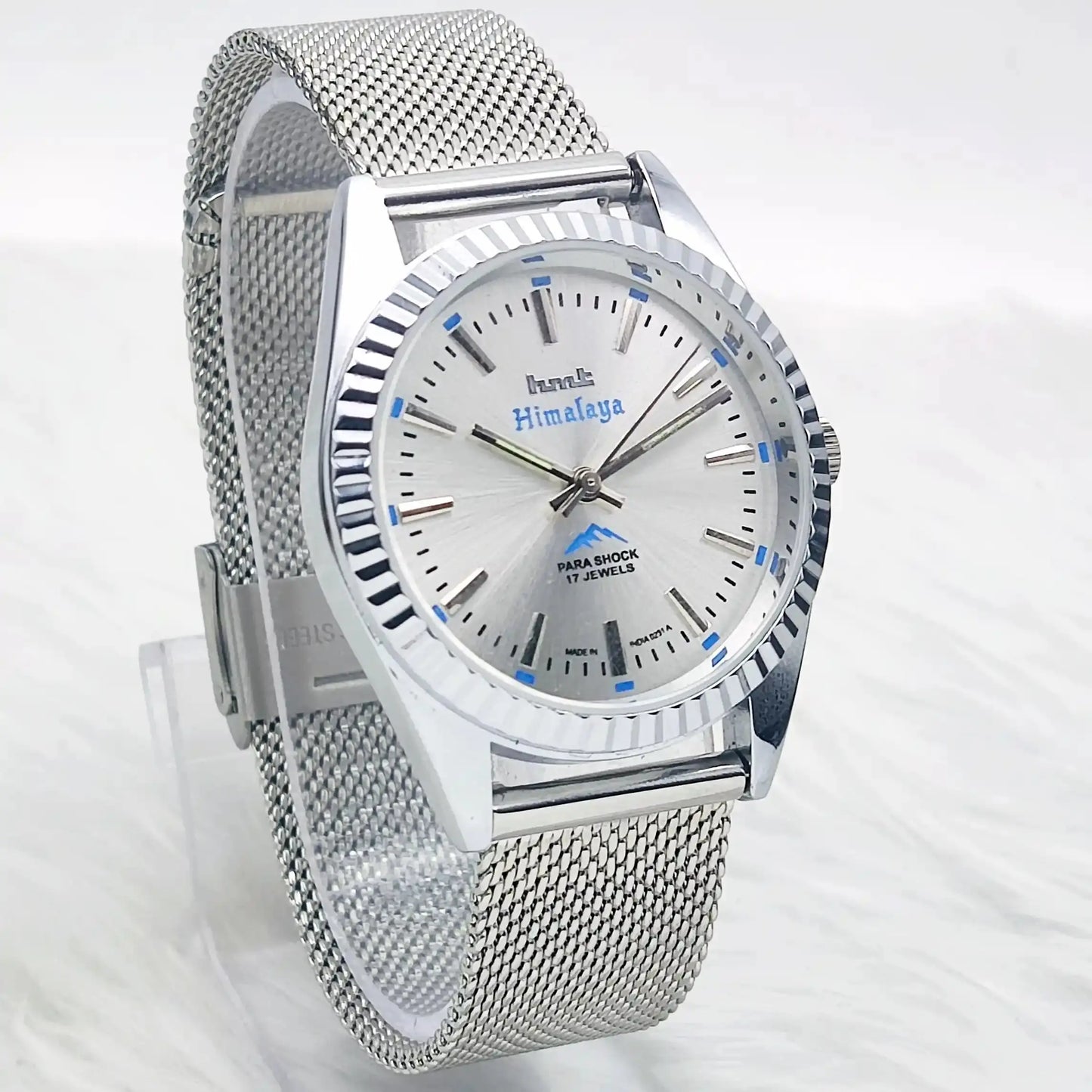 HMT Himalaya 17 Jewels Mechanical Handwinding Silver Dial