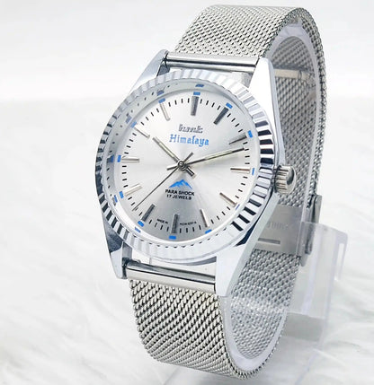 HMT Himalaya 17 Jewels Mechanical Handwinding Silver Dial