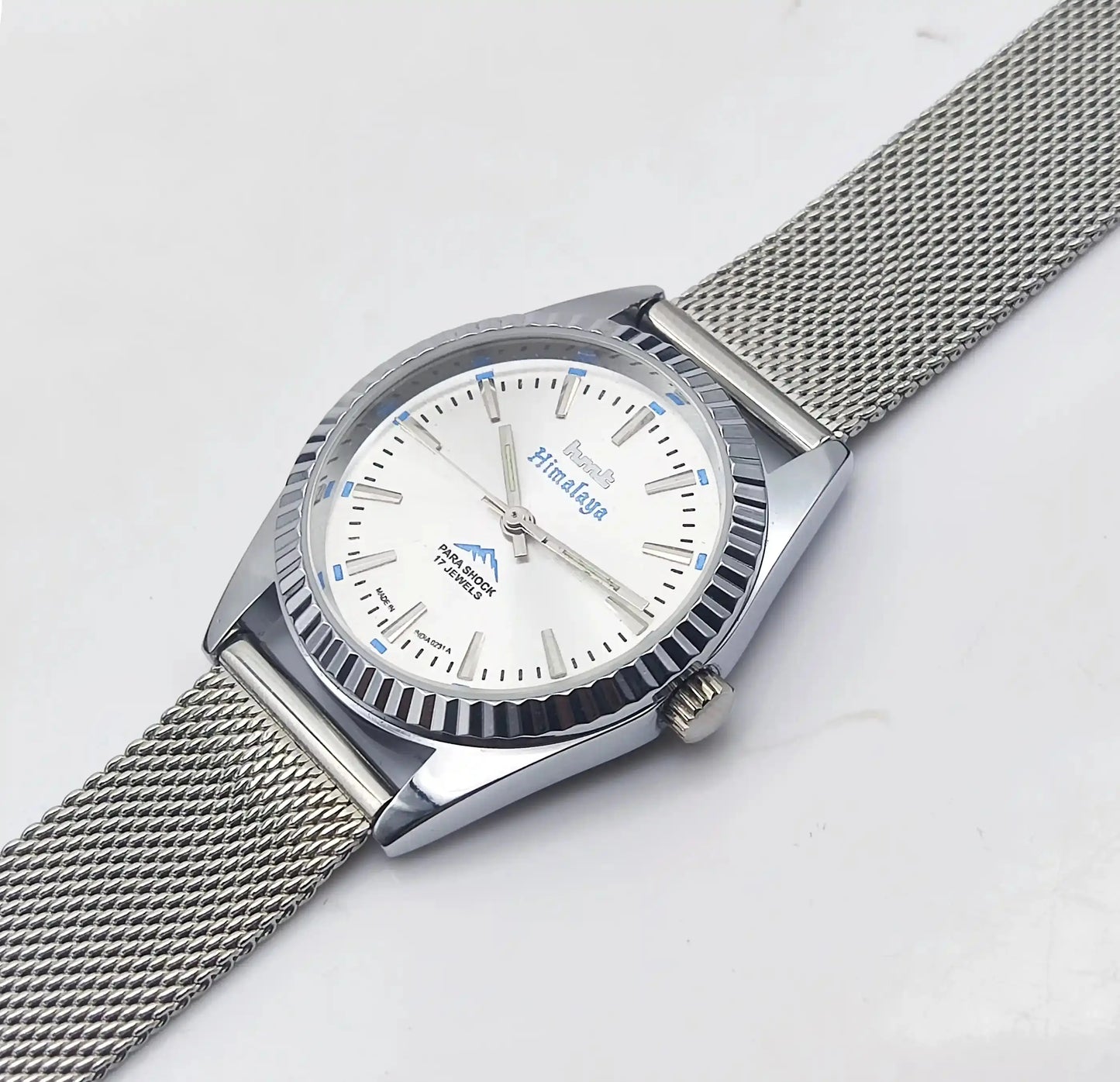 HMT Himalaya 17 Jewels Mechanical Handwinding Silver Dial