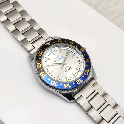 HMT Himalaya 17 Jewels Silver Dial Handwinding Transparent Back