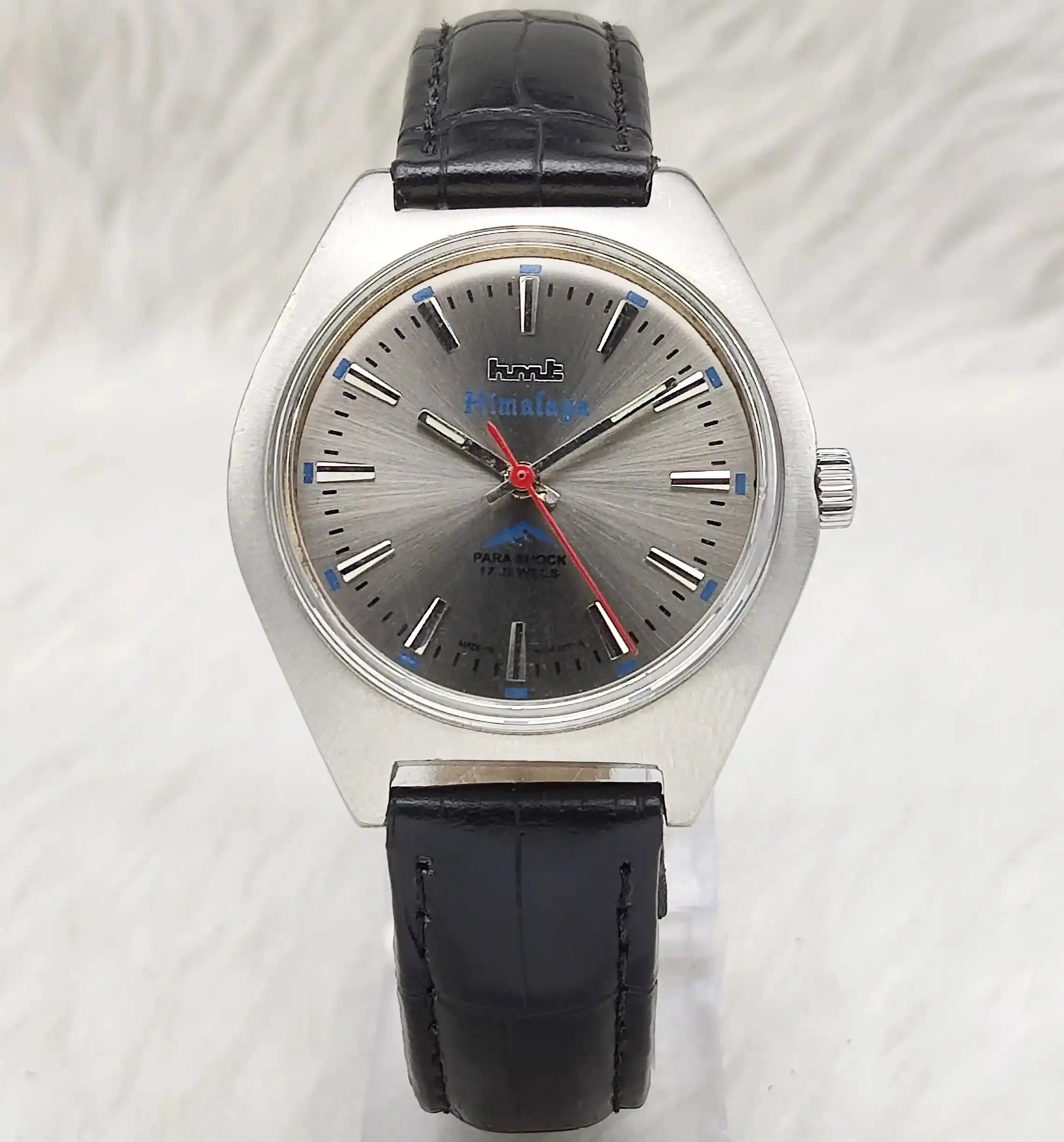 HMT Himalaya 17 Jewels Stick Indices Silver Dial Handwinding