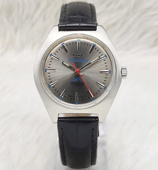 HMT Himalaya 17 Jewels Stick Indices Silver Dial Handwinding