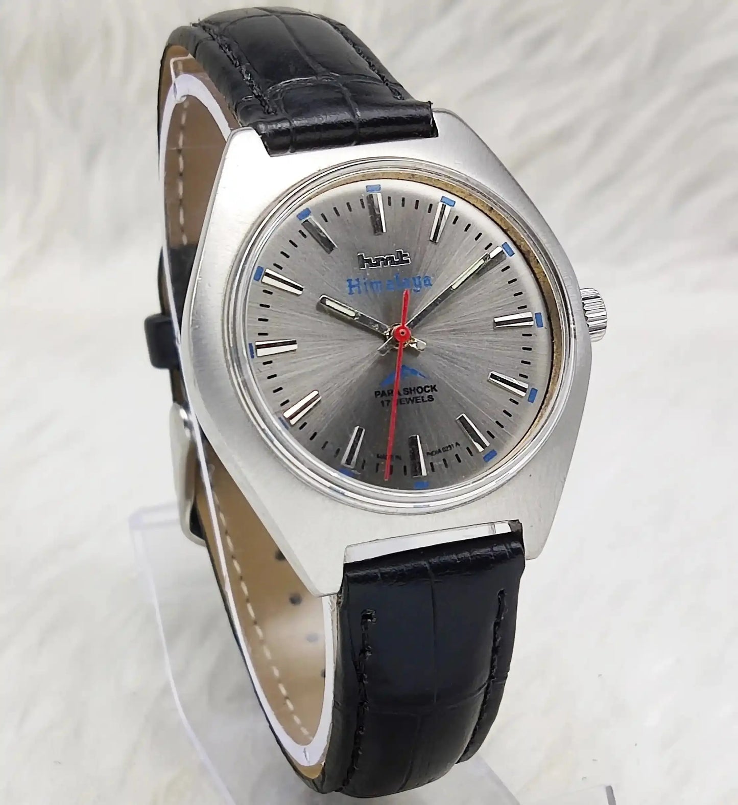 HMT Himalaya 17 Jewels Stick Indices Silver Dial Handwinding