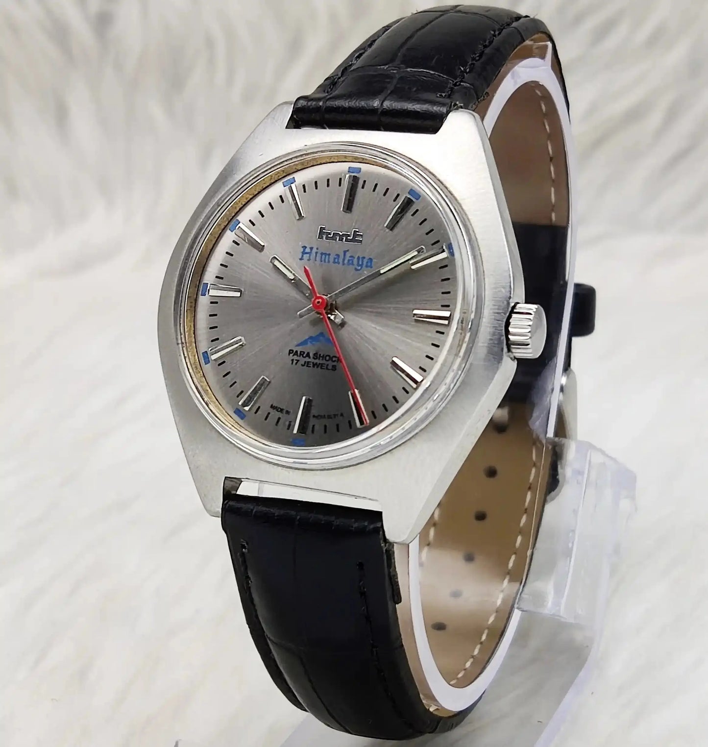 HMT Himalaya 17 Jewels Stick Indices Silver Dial Handwinding