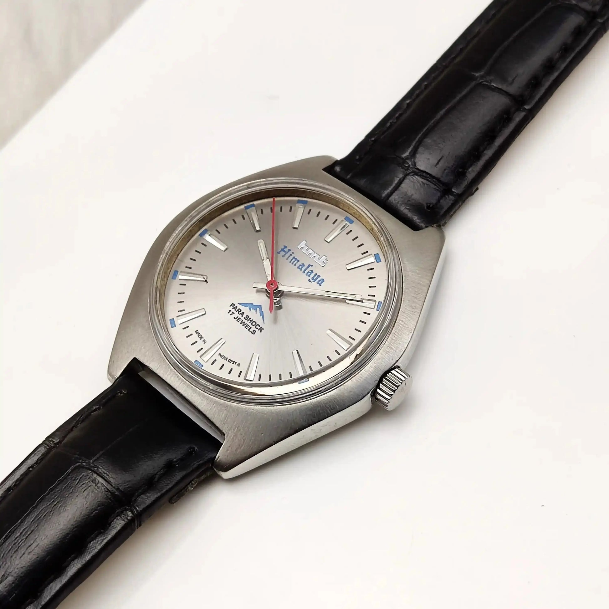 HMT Himalaya 17 Jewels Stick Indices Silver Dial Handwinding