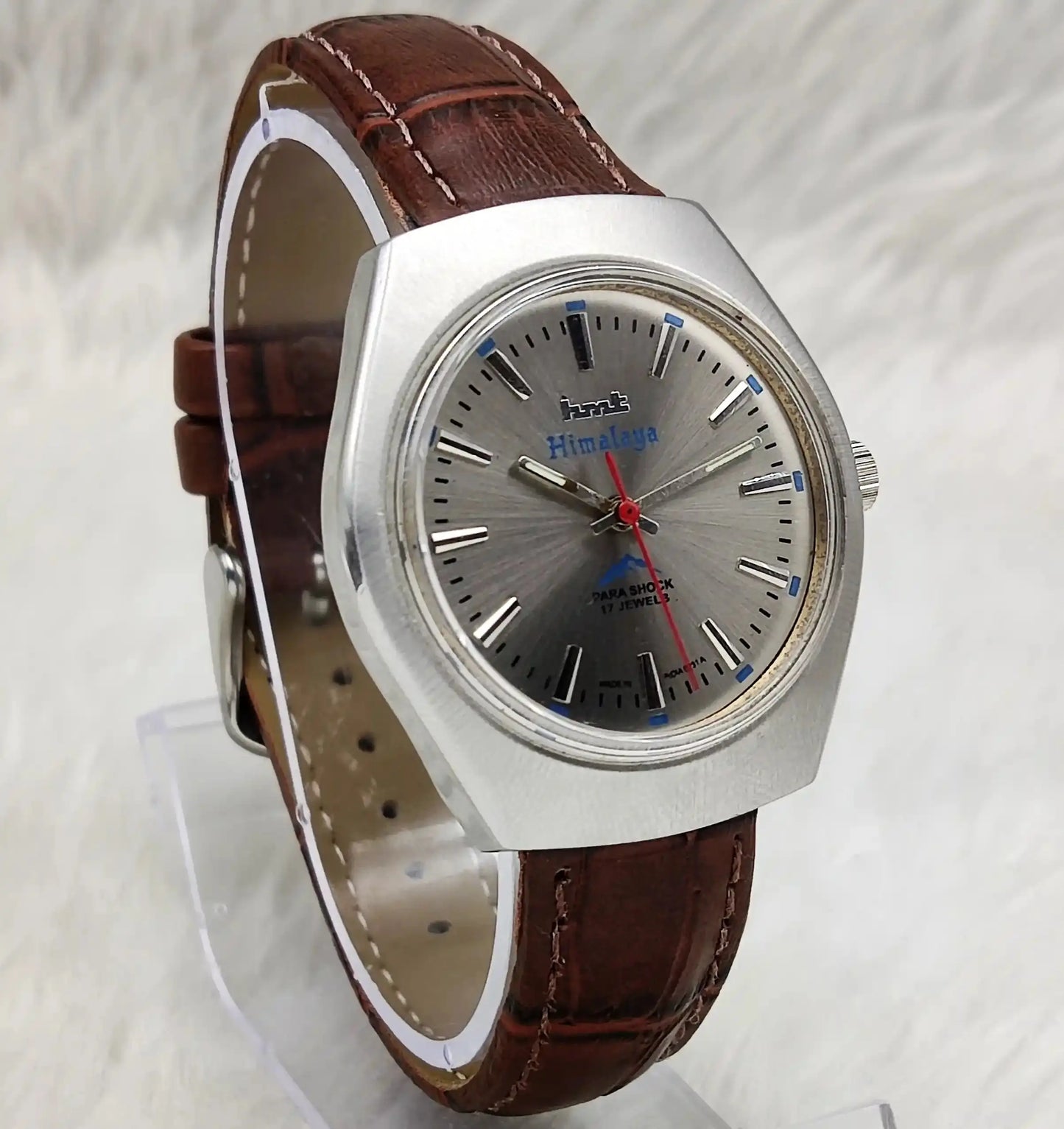 HMT Himalaya 17 Jewels Stick Indices Silver Dial Handwinding Watch
